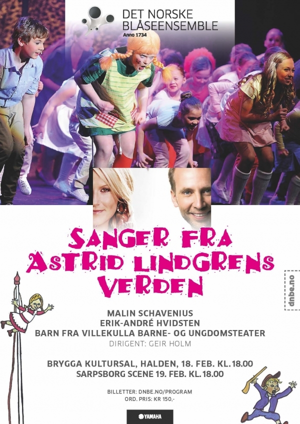 Astrid Lindgren med Det Norske Bl&aring;seensemble