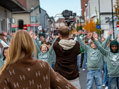 Musikkvideo-innspilling.